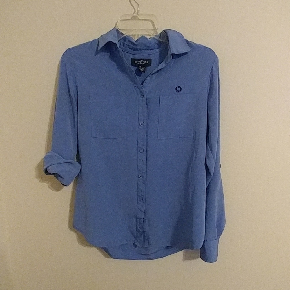 Women's Land's End Chase Button Blouse 4